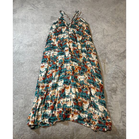 Bishop + Young Multicolor Maxi Dress Women’s Medium – Boho Slouchy Color - Picture 1 of 5